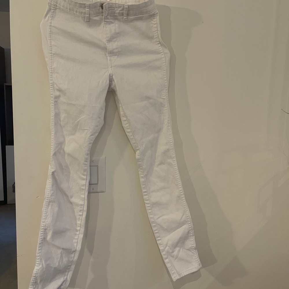 White Skinny Ankle Jeans